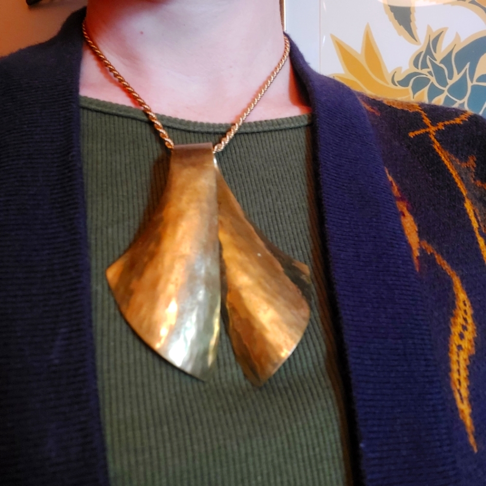 Super Unique Vintage Brass Pendant